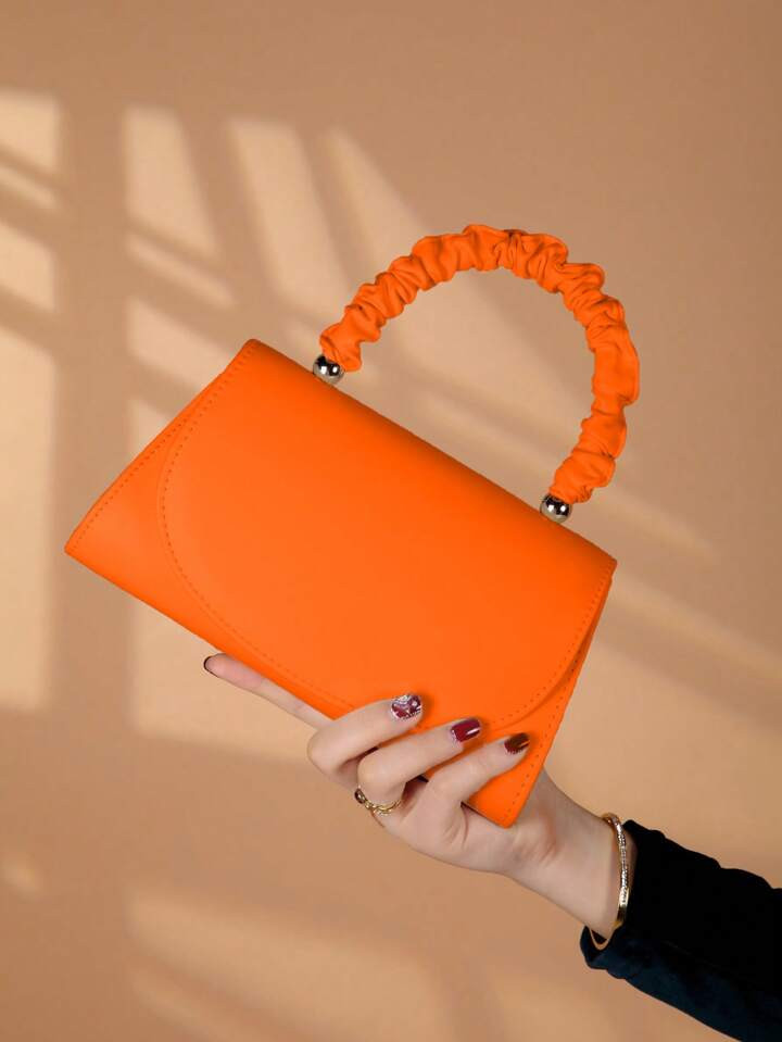 1pc Solid Color PU Leather Magnetic Closure Elegant Fashion Evening Clutch Bag Suitable For Women Daily Use | SHEIN