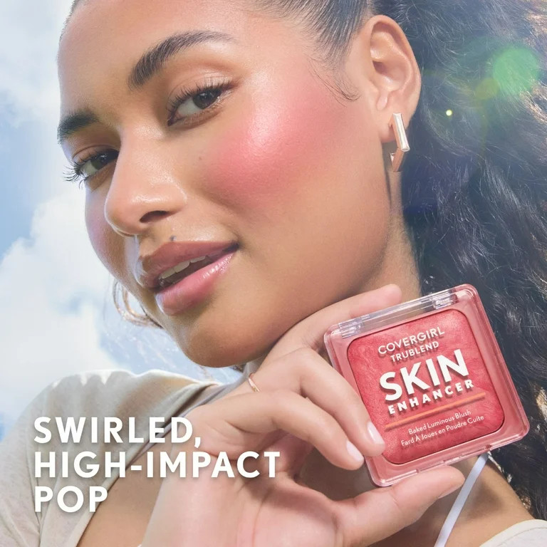 COVERGIRL TruBlend Skin Enhancer Baked Luminous Blush, 430 Berry Punch, 0.28oz | Walmart (US)