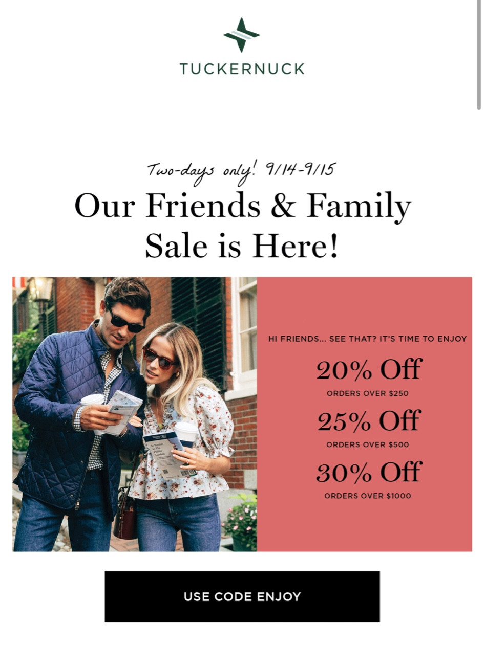 Tuckernuck Friends and Family Sale is live!!! Use code: ENJOY for up to 30% off site wide!!! Linking some of my favorite Tuckernuck items here!!

sale, discount, spend more save more, budget, ltksale, tuckernuck, dresses, fall clothes

#LTKSeasonal #LTKsalealert #LTKstyletip