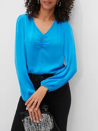 Ruched Front Top | Banana Republic Factory