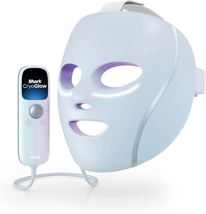 Shark CryoGlow LED Face Mask with Under-Eye Cooling, Anti-Ageing & Blemish Repair, Red & Blue LED... | Amazon (UK)