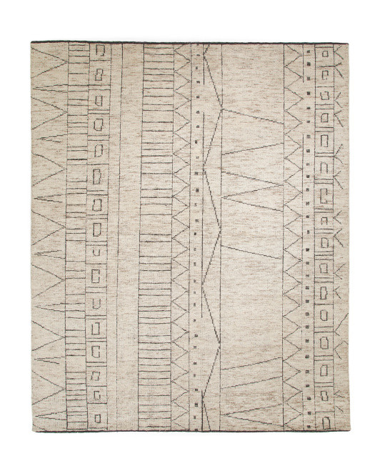 7x9 Wool Blend Luxury Hand Knotted Area Rug | TJ Maxx