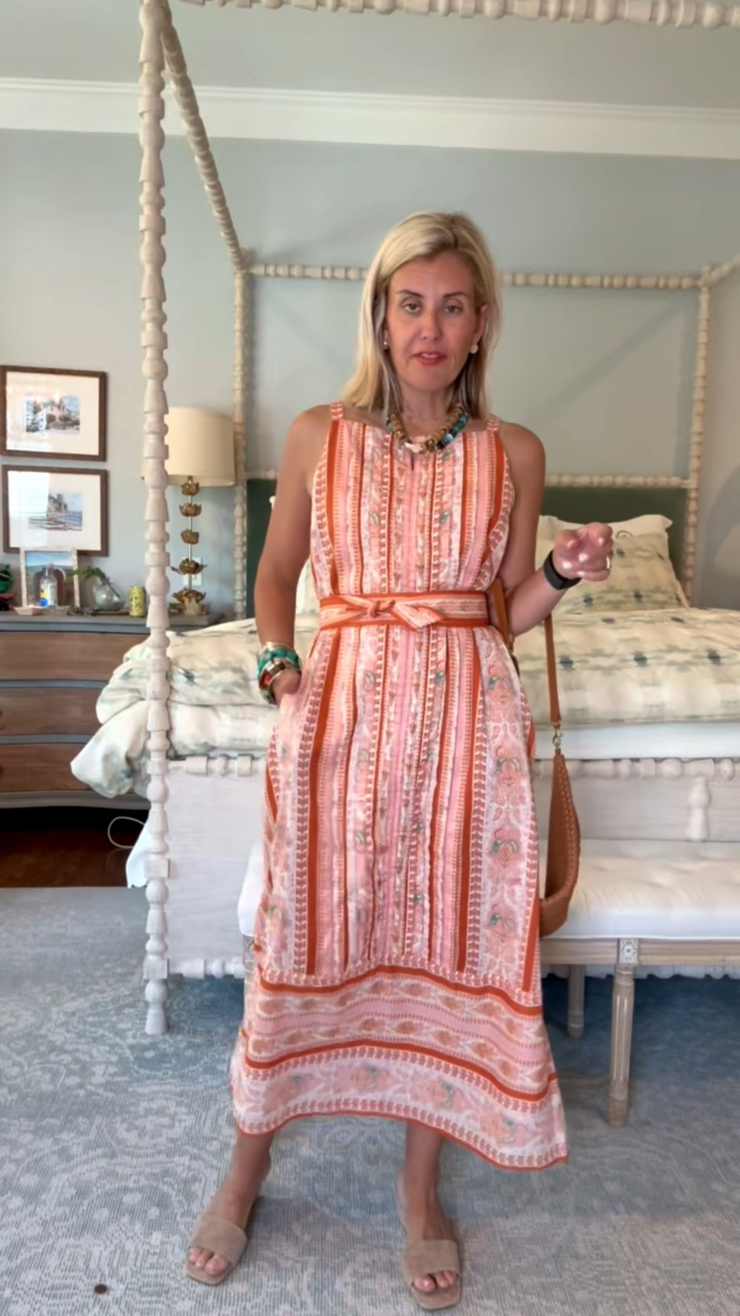 Yes maam… save 15% with code mixandmatch15 at Cleobella. I’m in xs dress and 8 wedge. 

*code mixandmatch for 25% off Erin McDermott ￼

#LTKdayinmylife #LTKOver40 #LTKootd