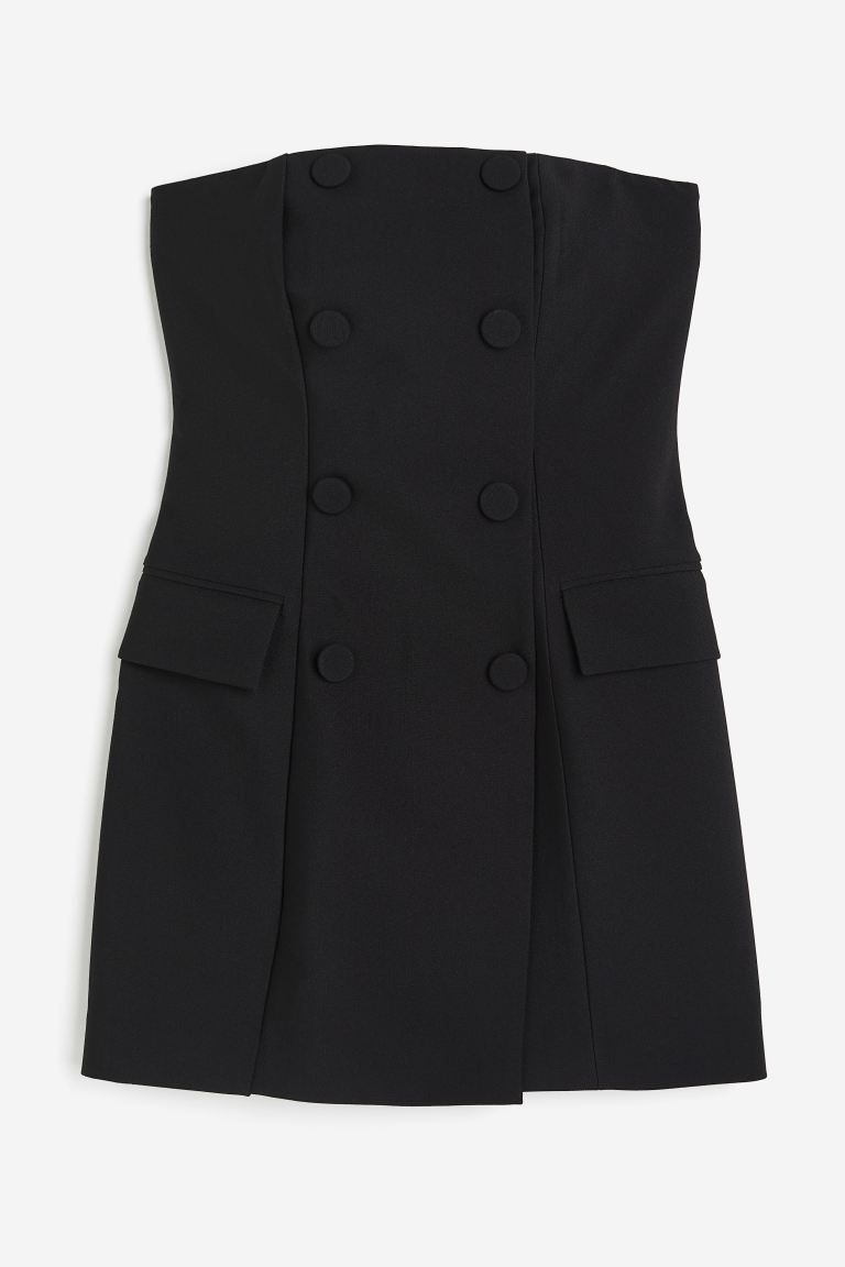 Tuxedo Mini Dress - Black - Ladies | H&M US | H&M (US + CA)