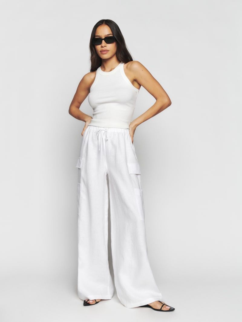 Ethan Linen Pant | Reformation (Global)