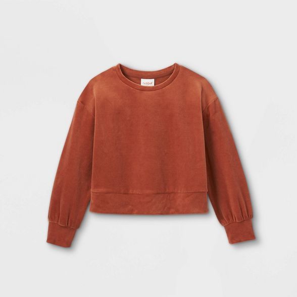 Girls' Velour Pullover Sweatshirt - Cat & Jack™ | Target