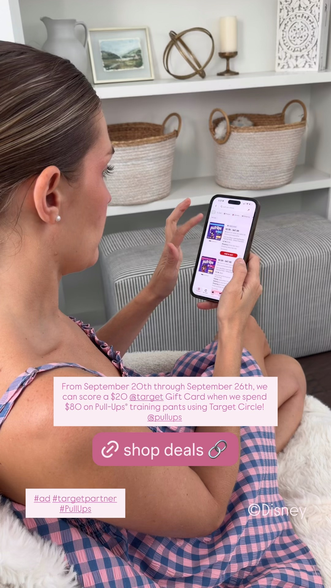 #ad still going strong with our potty-training round 3! We are trying new things this go around and it’s working! Our sticker chart is working 
wonders and…@target is back at it with some amazing @pullups deals!

From 9/20 to 9/26, we can score a $20 Target Gift Card when we spend $80 on select Pull-Ups® training pants with Target Circle, making it the perfect time to stock up on our favorites down the aisle, online, or via Drive-UpWe have been using this totally NEW Pull-Ups®, they have added a “Learning Layer™”.Which helps kids learn the difference between wet and 
dry. They are dermatologist tested and safe for sensitive skin! 

Target makes it so easy to mix-and-match sizes, counts, and characters right on your phone or in the store. Only Pull-Ups® training pants have Disney designs, making potty training exciting!

Offer: Target Circle Deal: $20 Target GiftCard with $100 select baby care purchase
Eligibility: Target Circle Membership
Availability: Sunday September 20th- Saturday September 26th, 2026, offer expires at 11:59pmPT.
Terms & Conditions: Category Deal. Valid in store or online. Limit one coupon/deal per Target Circle account. No other same department/category coupon/deal/bonus will apply. Offer excludes items sold & shipped by Target Plus™ Partners and clearance items. Void if copied, scanned, altered, transferred, purchased, sold or prohibited by law. Coupon/deal expires at 11:59pm PT. Items) may not be available at all stores. Gift cards and tax will not be included in determining purchase total. Target GiftCard not valid as payment on this purchase; terms and conditions apply. Quantities limited; no rain checks. No cash value.
For full details on our Price Match policy, see Target.com/PriceMatch

#momtalk #momtips #Pull-Ups #targetpartner #liketkit