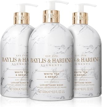 Baylis & Harding Elements White Tea & Neroli Hand Wash, 500 ml (Pack of 3) - Vegan Friendly | Amazon (UK)