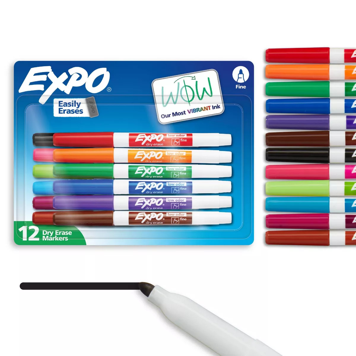 Expo 12ct Dry Erase Markers Colors Fine Point | Target