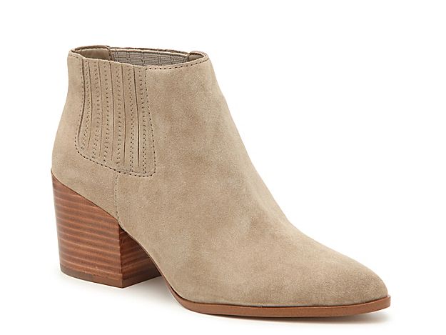 1.STATE Jemore Chelsea Boot - Women's - Taupe Suede | DSW