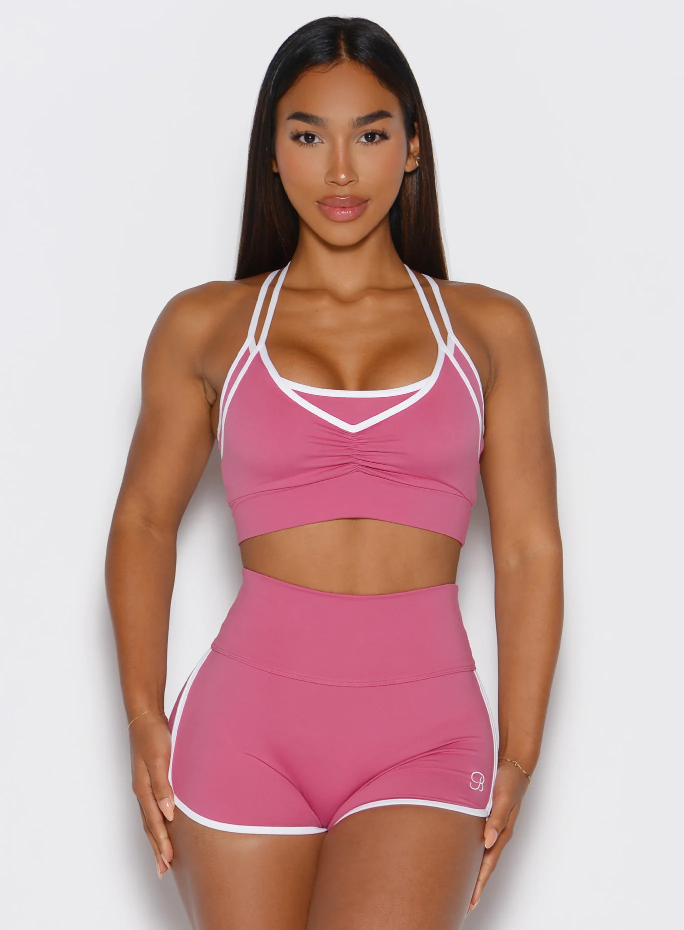 Two Tone Pink Workout Bra | Bombshell Sportswear | Bombshell Sportswear