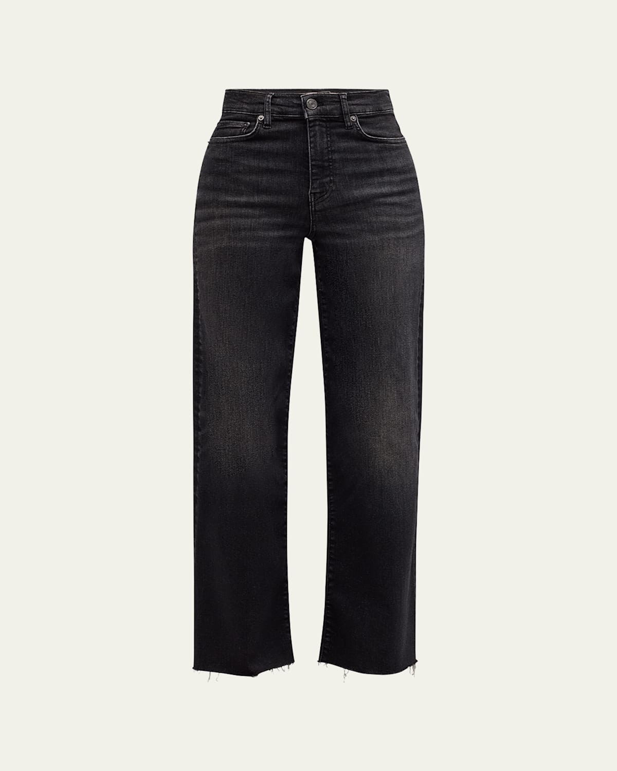 Le Slim Palazzo Raw Fray Jeans | Bergdorf Goodman