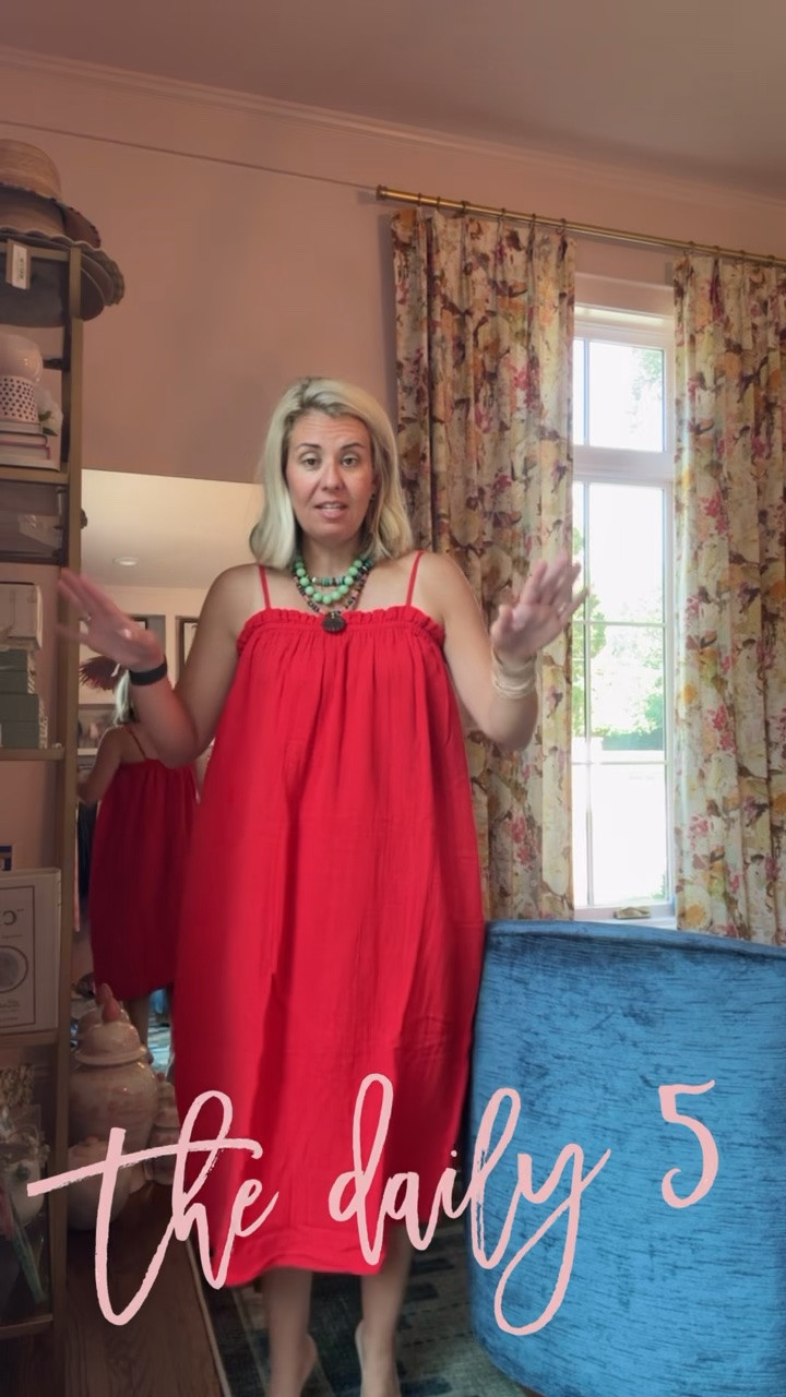 Daily 5…#5…Gauze Dress! I just got this in and I’m literally obsessed. I’m in XS and it’s $15 y’all. ￼

#LTKdayinmylife #LTKstorytime #LTKSaleAlert