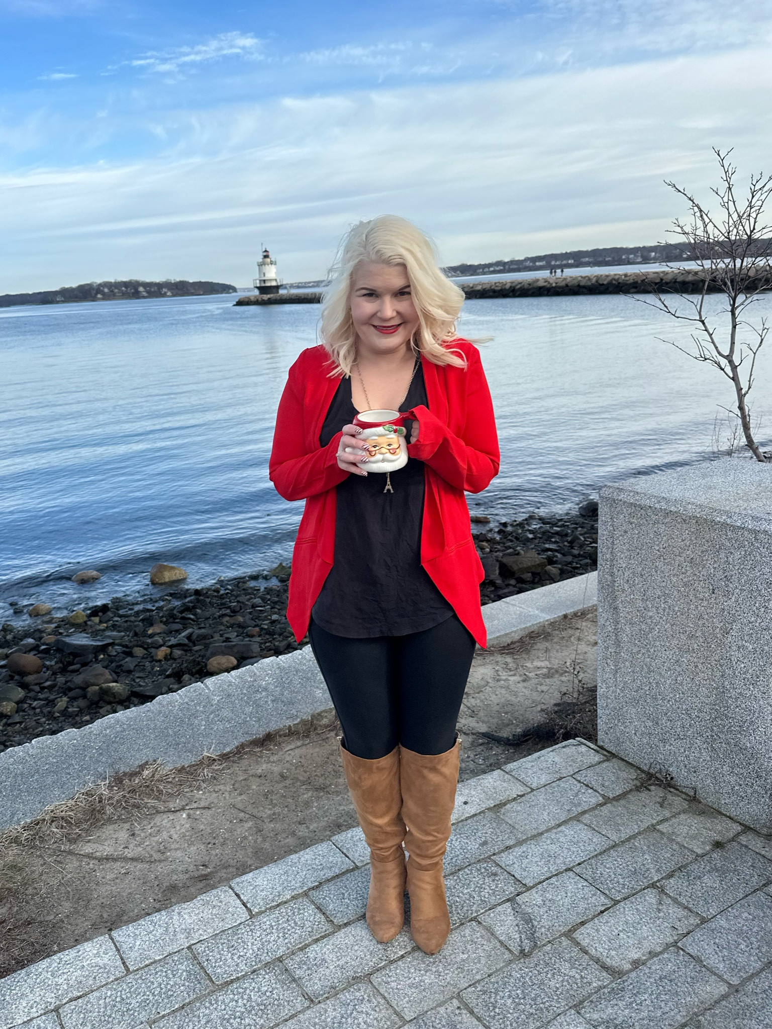 Wednesday Hump Day OOTD. Love this blazer and it is a gorgeous pop of color this time of yead. 

#LTKstyletip #LTKSeasonal #LTKworkwear