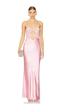 Bec + Bridge Halle Strapless Dress in Dusty Pink from Revolve.com | Revolve Clothing (Global)