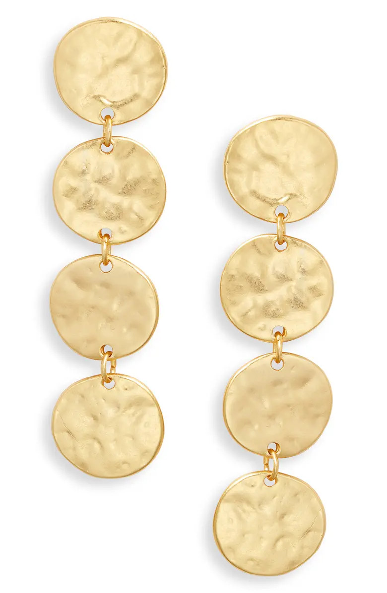 Hammered Coin Drop Earrings | Nordstrom