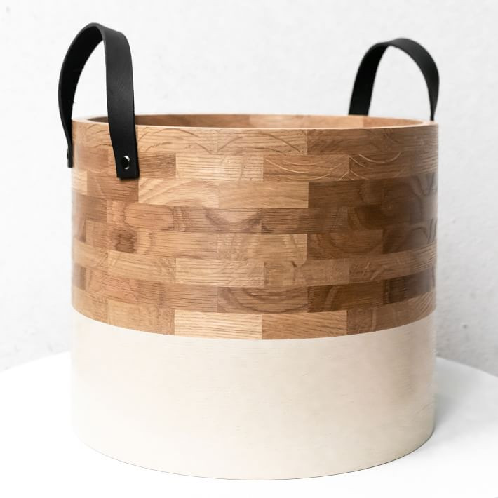 Opolis Dipped Planter Basket - Large | West Elm (US)