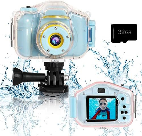 Kids Waterproof Camera - Children Underwater HD Video Digital Camcorder, Portable Travel Toy for ... | Amazon (US)