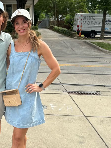 My cute and comfy denim dress is such a great staple! I've worn it so many times already! It's nice and comfortable - runs a bit on the larger size. I am a 2 normally and am wearing a 2 but if you like it to be smaller, may want to size down!

Madewell/vacation wear/ summer dress / sundress / casual outfit / mom fashion 

#LTKStyleTip #LTKTravel #LTKOver40