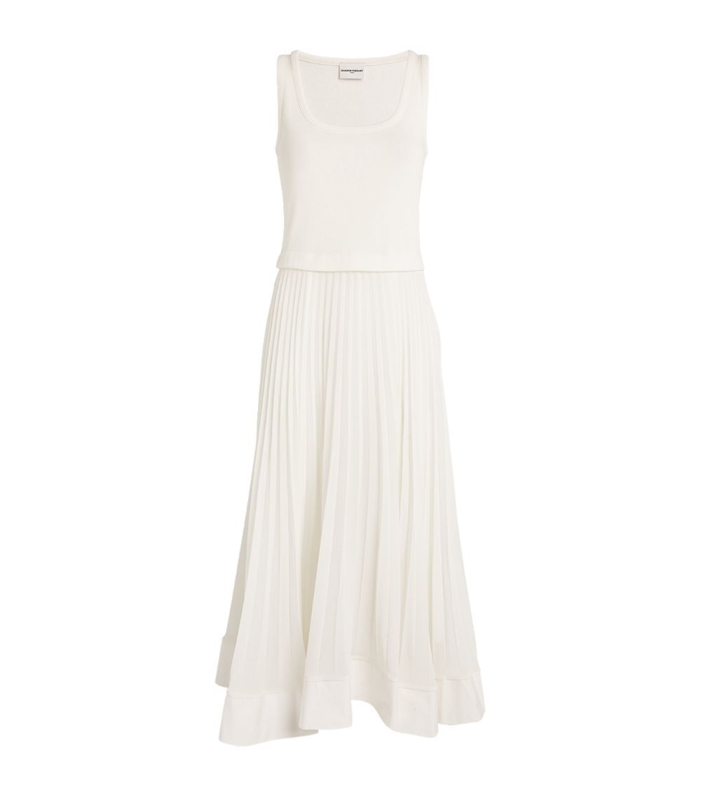 Stretch-Cotton Pleated Maxi Dress | Harrods