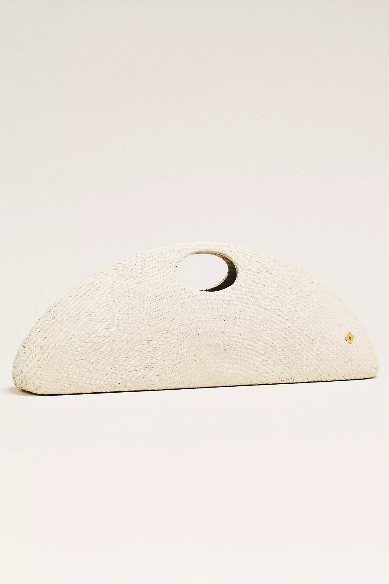 Aranaz Amor 2 Medium Woven Straw Clutch | Anthropologie (US)