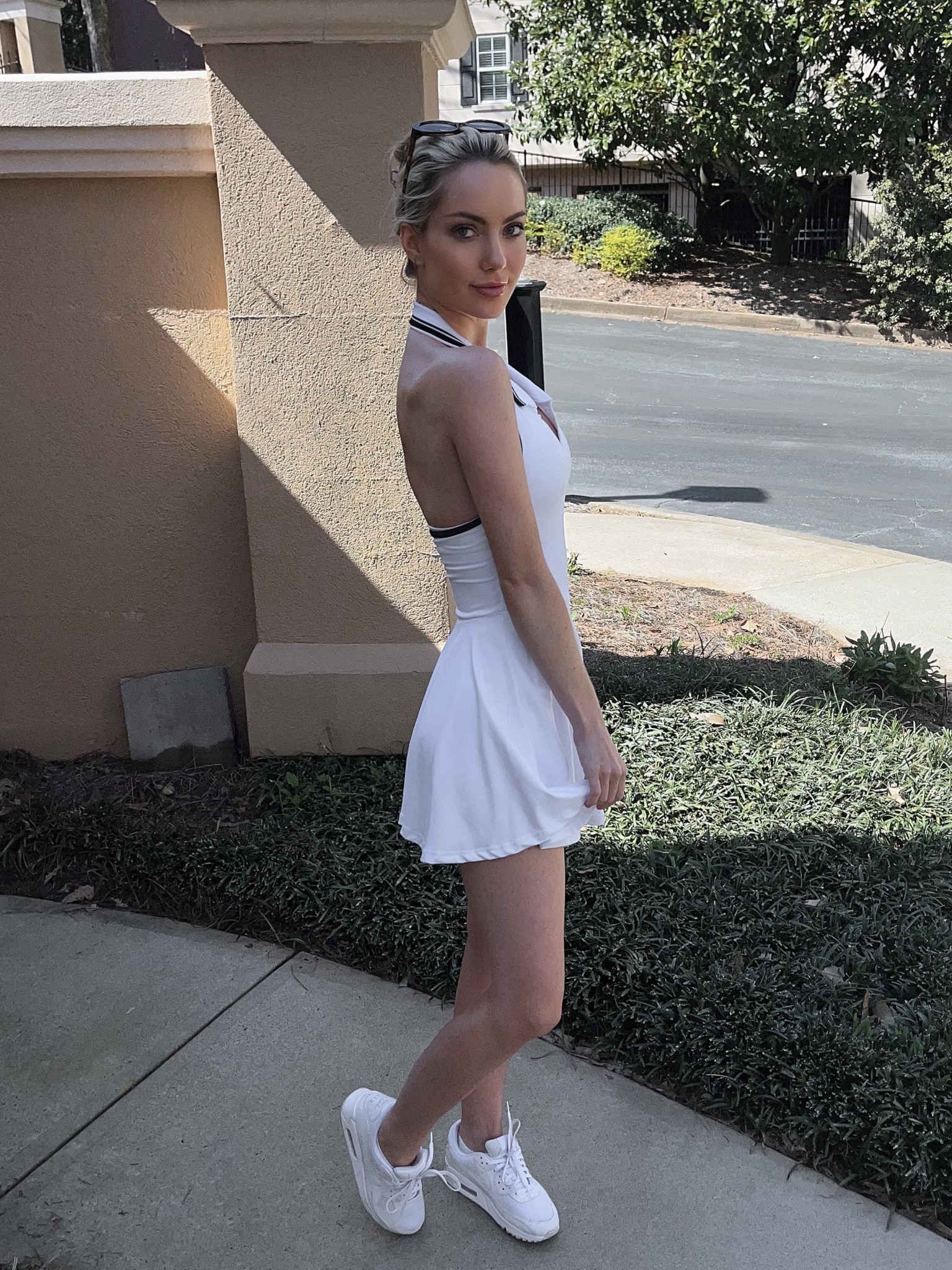 athleisure dress with shorts Active Dress with Shorts for Tall Women in Optic White M / Tall / Optic White