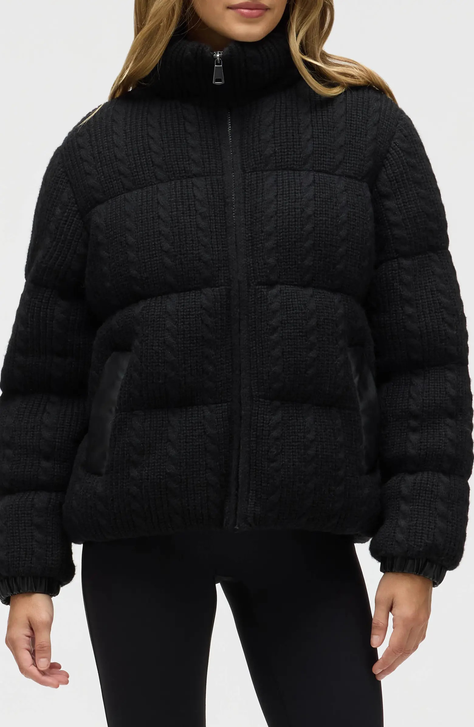 NVLT Cable Stitch Channel Quilted Puffer Jacket | Nordstromrack | Nordstrom Rack