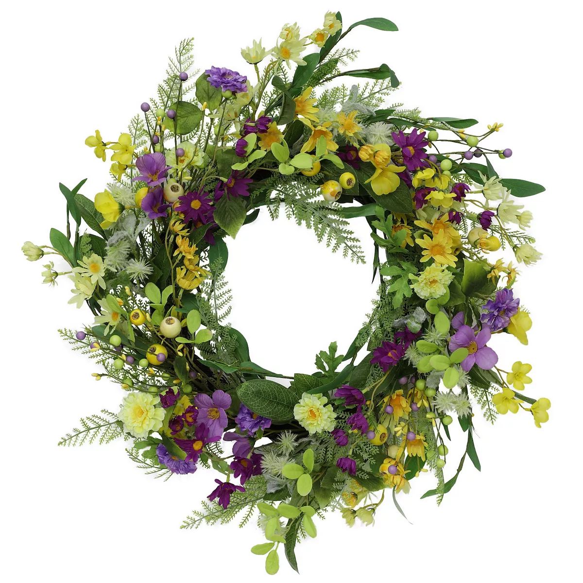PULEO INTERNATIONAL Spring Mixed Floral Artificial Wreath | Kohl's