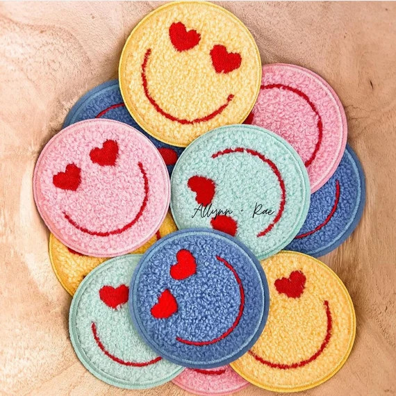 Smiley Chenille Patch | Etsy | Etsy (US)