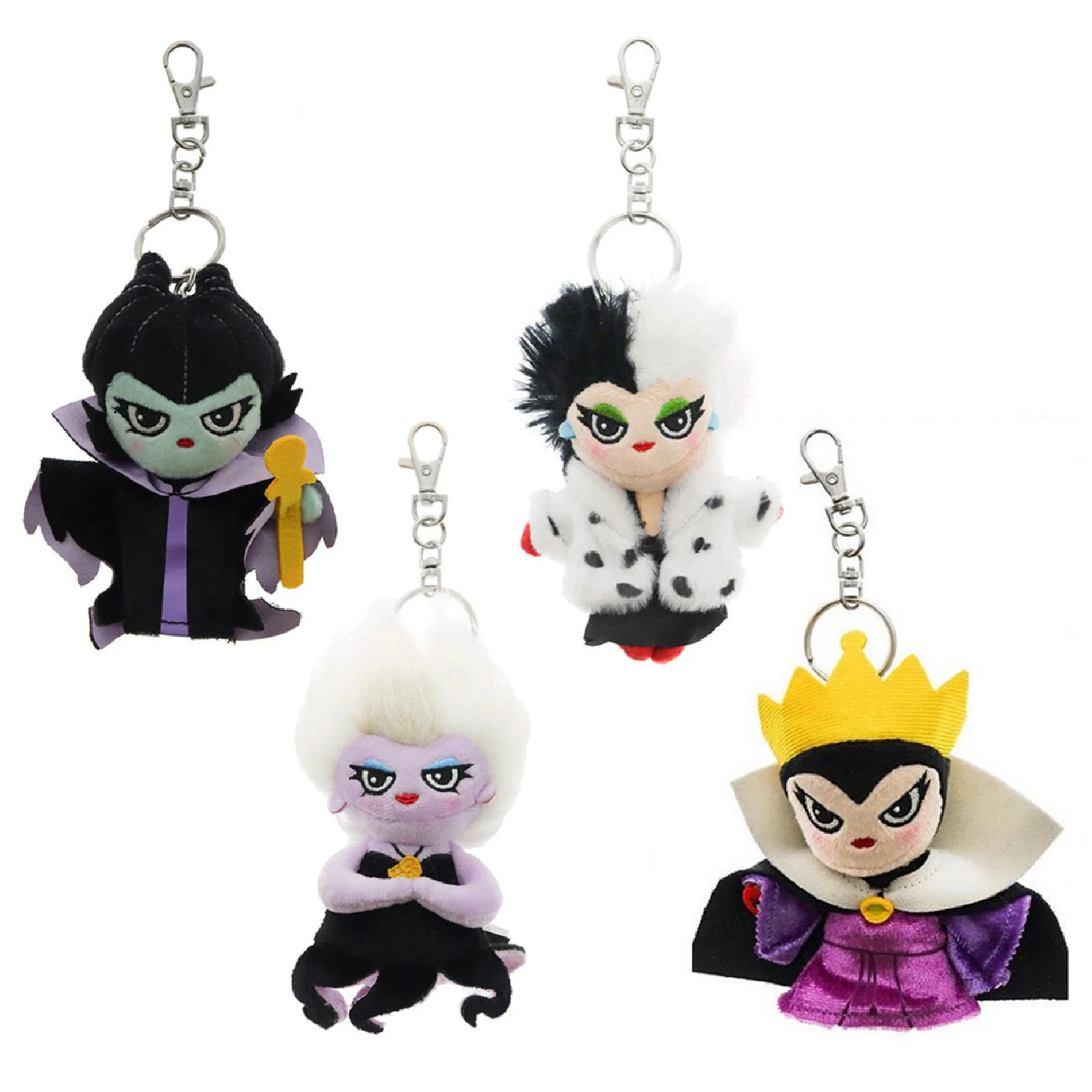 2023 HKDL Villains Plush Keychain Soft Toy Evil Queen Ursula Cruella Maleficent | eBay US