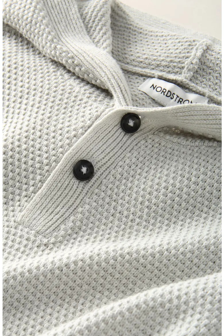 Kids' Hooded Henley Sweater (Men) | Nordstrom | Nordstrom