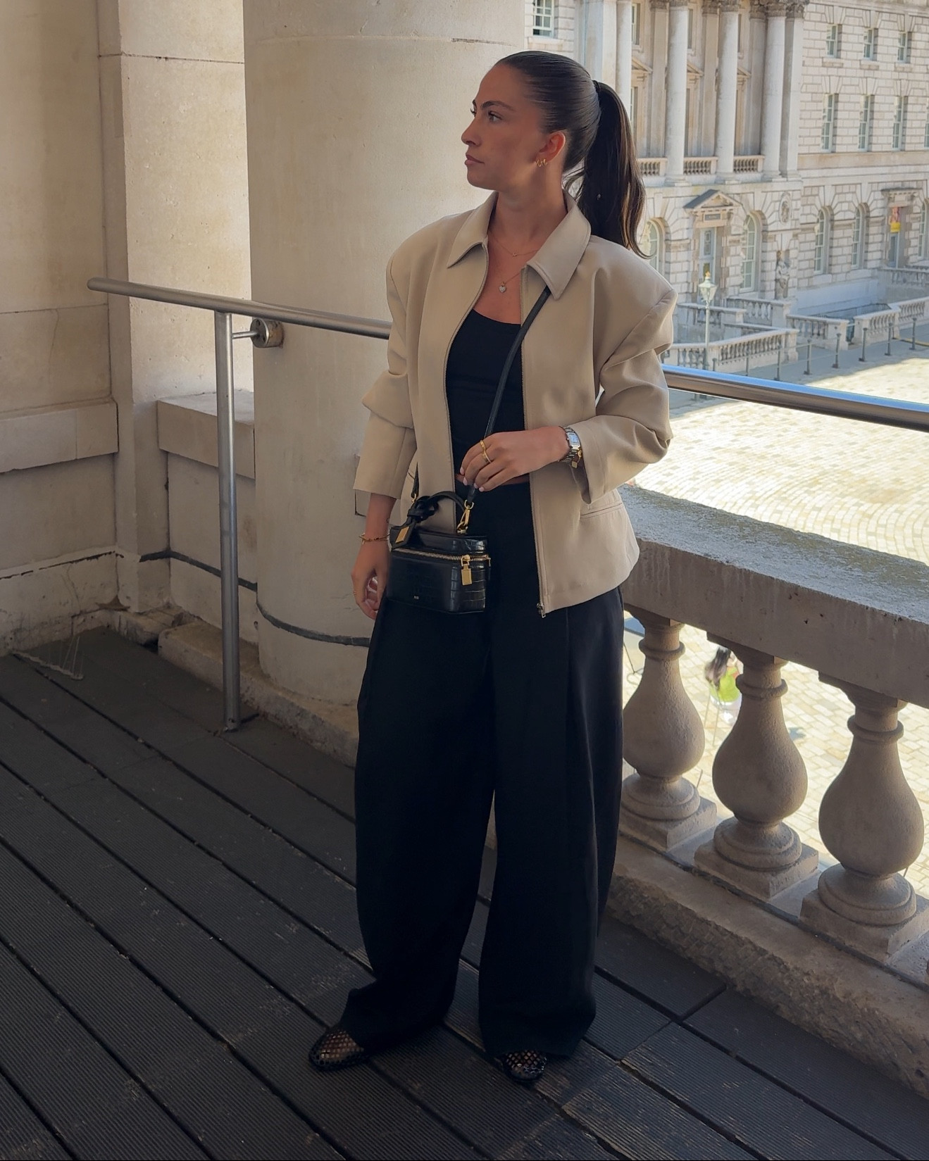 Spring outfit - asos jacket - linen trousers - ballet flats - summer outfit - causal chic - vest 

#LTKuk #LTKspring #LTKsummer