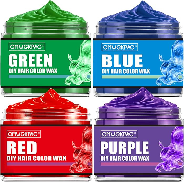 4 Colors Temporary Hair Color for Kids,Easter Basket Stuffers,Teens Gifts,Girls,Boys,Gifts Kids,T... | Amazon (US)