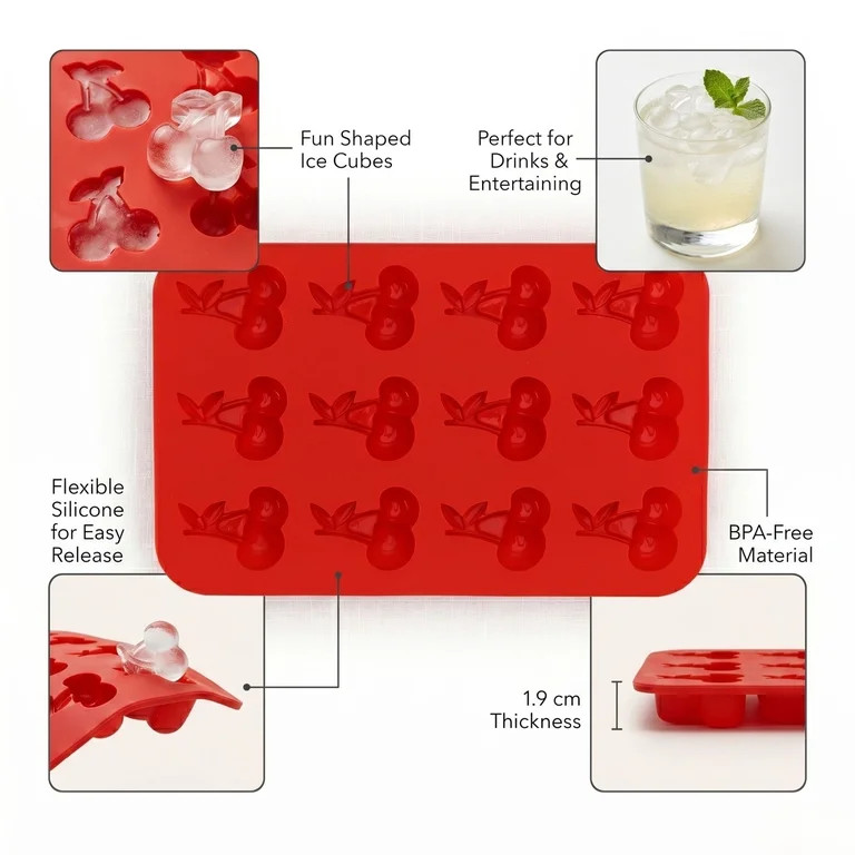 Just Feed Me by Jessie James Decker Cherry Silicone Ice Mold | Walmart (US)