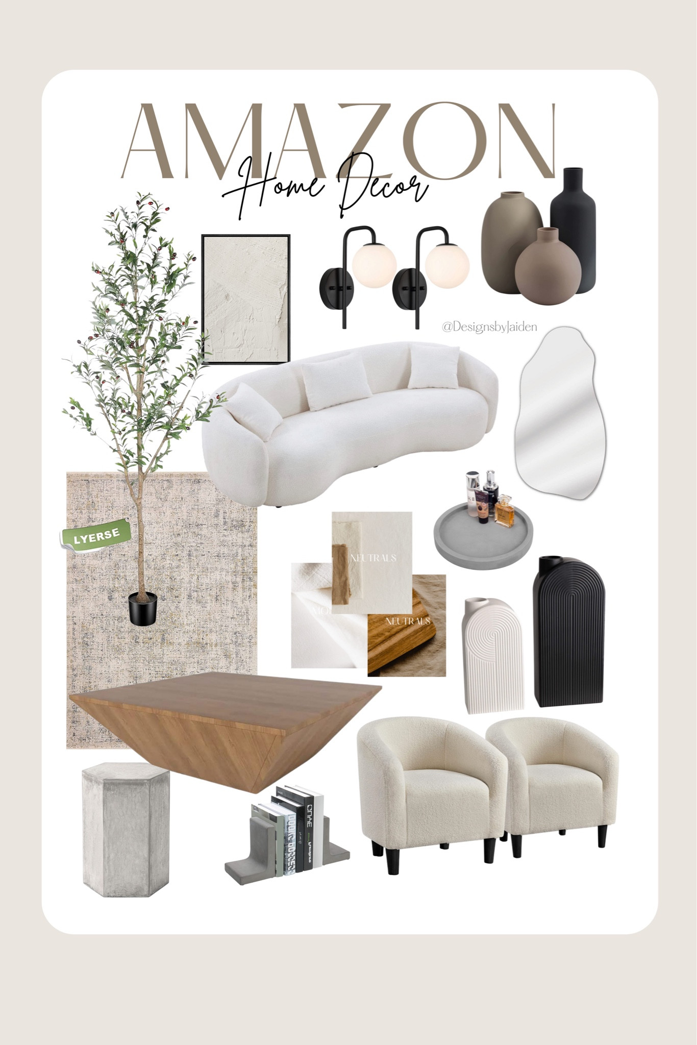 Amazon Home Finds ☁️ Click below to shop 🤍 Follow me for daily finds!! ✨ #amazon #founditonamazon #amazonhome #amazonfinds #amazonfavorites #amazonhomedecor #amazonmusthaves #decor #homedecor #neutral 

Amazon, Amazon Home, Amazon Home Decor, Amazon decor, Amazon finds, Amazon favorites, amazon home finds, Amazon home favorites, Amazon must haves, Amazon home must haves, Amazon neutral home, Amazon neutral home decor, neutral, neutral Home, neutral Home decor, neutral decor, modern, modern Home, modern decor, modern Home decor, farmhouse, farmhouse decor, farmhouse Home decor, modern farmhouse, modern farmhouse decor, coffee table, coffee table books, living room, living room decor, bedroom, bedroom decor, concrete, concrete decor, side table, modern side table, modern coffee table, sofa, couch, modern couch, curved couch, wood coffee table, coffee table decor, coffee table books, vases, modern vases, neutral vases, rug, modern rug, neutral rug, rug for living room, faux tree, tree for home, olive tree, faux olive tree, sconces, wall sconce, modern wall sconces, modern wall art, neutral wall art, wall art, living room wall art, mirror, abstract mirror, curvy mirror, accent table, patio table, patio, end table, modern end table, concrete end table, minimal, minimal decor, minimal Home, minimal Home decor, modern art, boho, boho decor, boho Home decor, modern curved sofa, upholstered sofa, mid-century sofa, low coffee table, modern living room, ceramic vase, modern ceramic vase, shelf decorations, mantel, decorative vases, table decor, entryway, entryway decor, bookshelf decor, bookshelf, neutral small vases, bathroom vanity tray, vanity tray, perfume tray, modern perfume tray, furry accent chairs, accent chairs, modern accent chairs, office, office chair, Sherpa, Sherpa chair, Sherpa accent chair, modern chairs, concrete book holders, decorative bookends, natural, Home inspo, decor inspo, Home ideas, decor ideas, decor favorites, Home favorites, Home must haves #competition

#LTKmens #LTKsalealert #LTKFind #LTKhome #LTKunder50 #LTKU #LTKstyletip #LTKeurope #LTKunder100