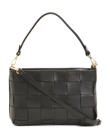 Made In Italy Leather Woven Front Crossbody | Handbags | Marshalls | Marshalls