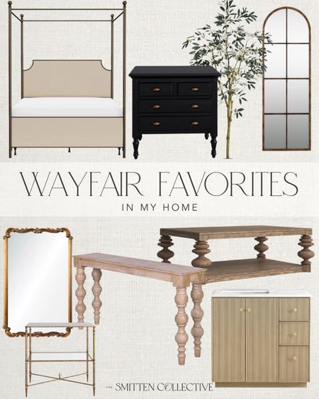 Wayfair home favorites including my nightstands, mirrors, canopy bed, console table, end table, coffee table and olive tree! Shop the Way Day sale May 4th - May 6th and save up to 80% off plus free shipping!  #WayfairPartner #Wayfair #wayday

#LTKhome #LTKsalealert #LTKstyletip