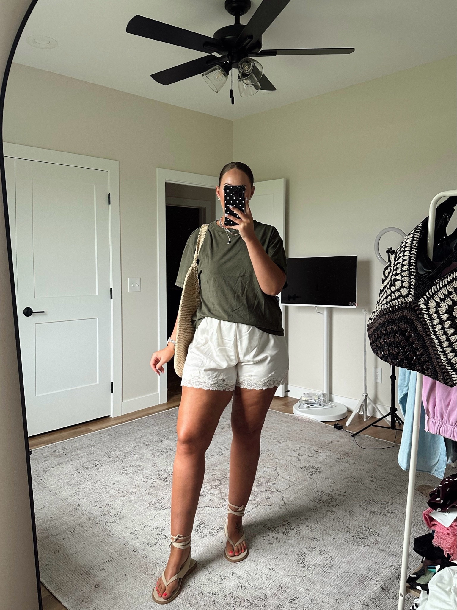 Aerie tshirt- large
Aerie lace shorts - large


Tall girl fashion, size 14 summer outfit, midsize fashion, midsize mom style, casual summer outfit, summer outfit inspiration, tall women clothing, everyday outfit ideas, mom outfit ideas for summer, summer outfits 2026 women, midsize summer outfits, casual mom outfits, casual outfit ideas, casual shorts outfits, cozy fall outfits,

#LTKootd #LTKTall #LTKMidsize