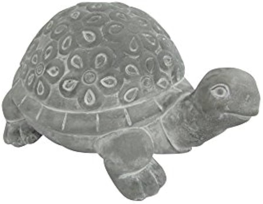 HomeView Design 10.3" L Grey Finished Turtle Walking W/Cement Statue | Amazon (US)
