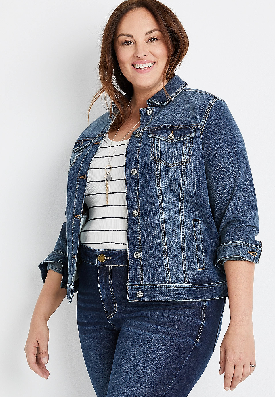 Plus Size Denim Jacket | Maurices
