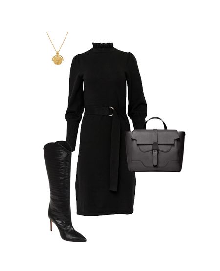 Black sweater dress, fall workwear outfit, office outfit, black boots 

Use my code OLIVIA10 for 10% off Gibsonlook purchase.

#LTKworkwear #LTKSeasonal #LTKunder100