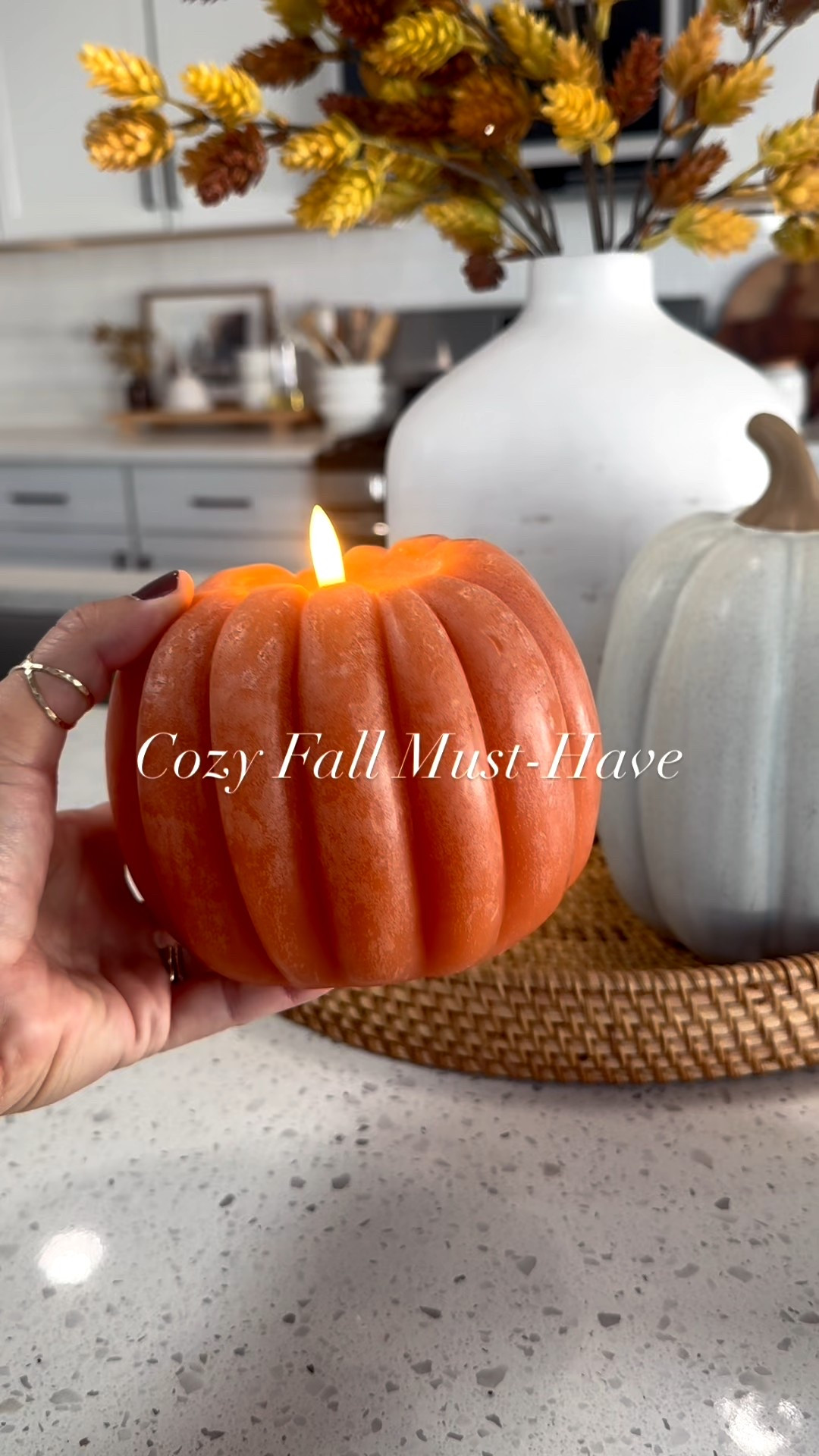 Cozy fall flameless pumpkin candle. Pottery Barn dupe 

#LTKSeasonal #LTKSaleAlert #LTKFallSale