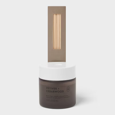 Glass Reed Diffuser Vetiver and Cedarwood 3.38 fl oz - Threshold™ | Target