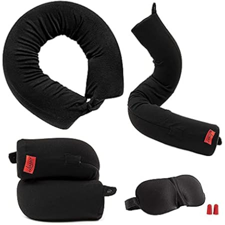 Lucear Twist Memory Foam Travel Pillow Neck Pillows Travel Accessories Traveling on Airplane, Bus... | Amazon (US)