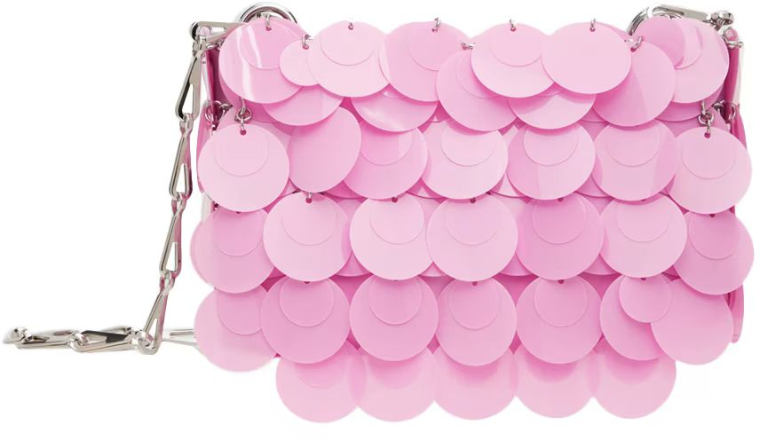 Rabanne - Pink Nano Sequin Bag | SSENSE
