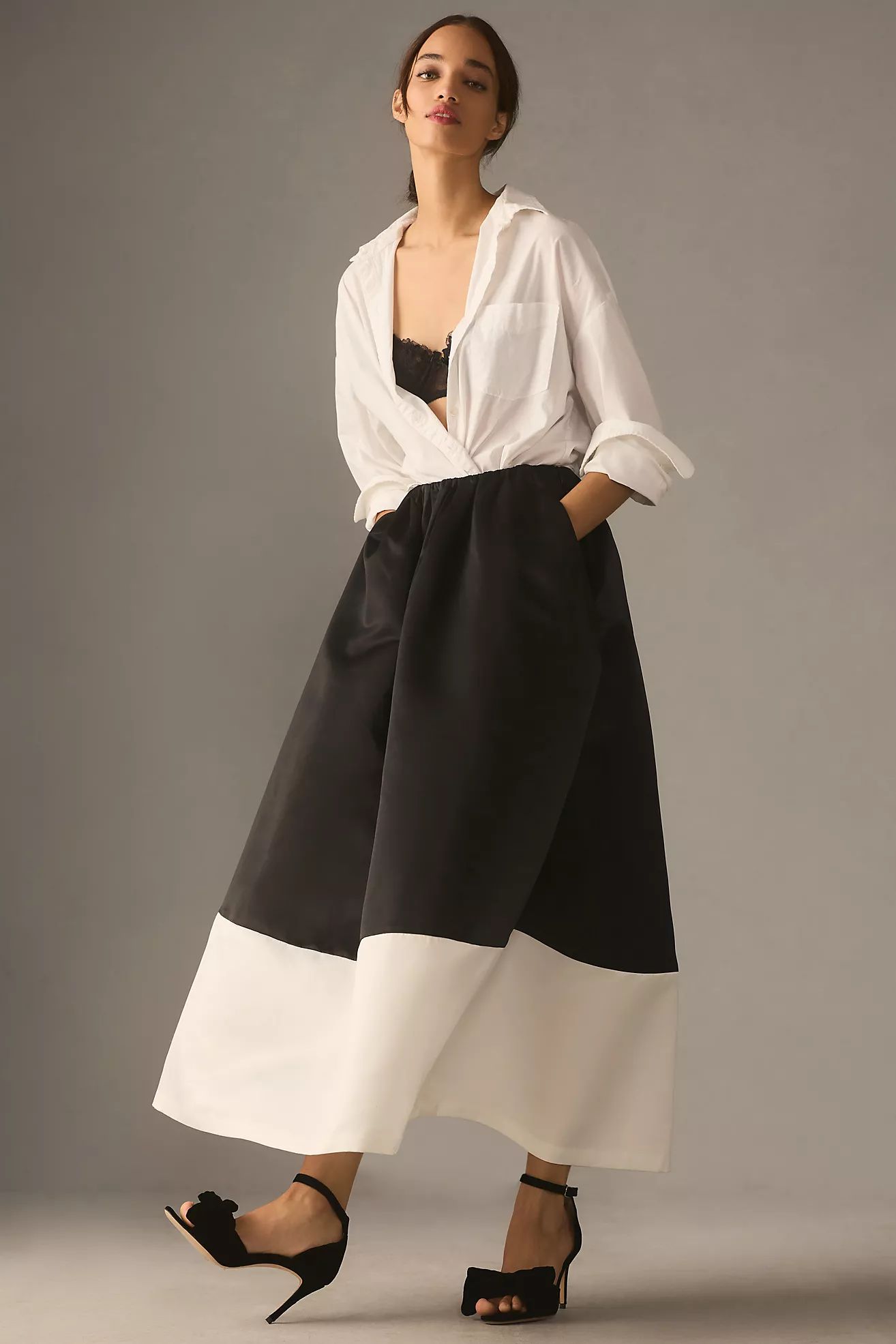 Mare Mare Colorblock A-Line Maxi Skirt | Anthropologie (US)