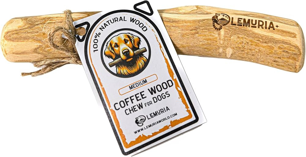 lemuria Coffee Wood Dog Chew Stick Toy, Natural Durable Real Wooden Bone Sticks for Dogs, Safe De... | Amazon (US)