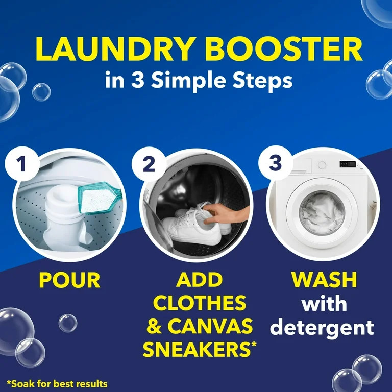 OxiClean White Revive Laundry Whitener and Laundry Stain Remover Powder, 3 lb - Walmart.com | Walmart (US)