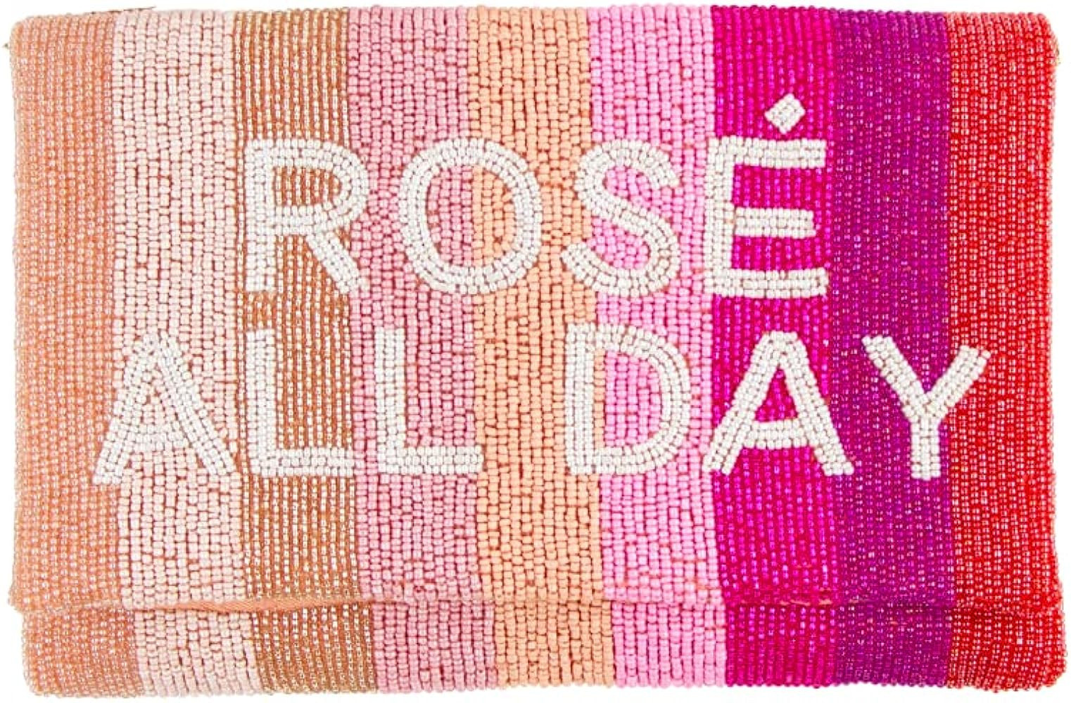 Bachelorette gifts for bride Rose All Day Clutch Bag, Seed Beaded purse for Women, Perfect Bridal... | Amazon (US)