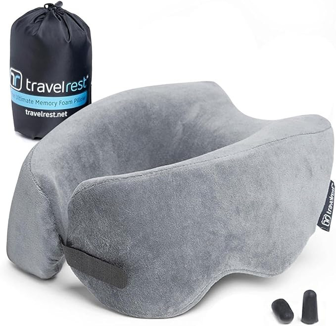 TRAVELREST Nest Memory Foam Travel Pillow & Neck Pillow - Advanced Neck Support for Long Flights ... | Amazon (US)